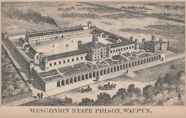 Wisconsin State Prison, Waupun, WI 1895.